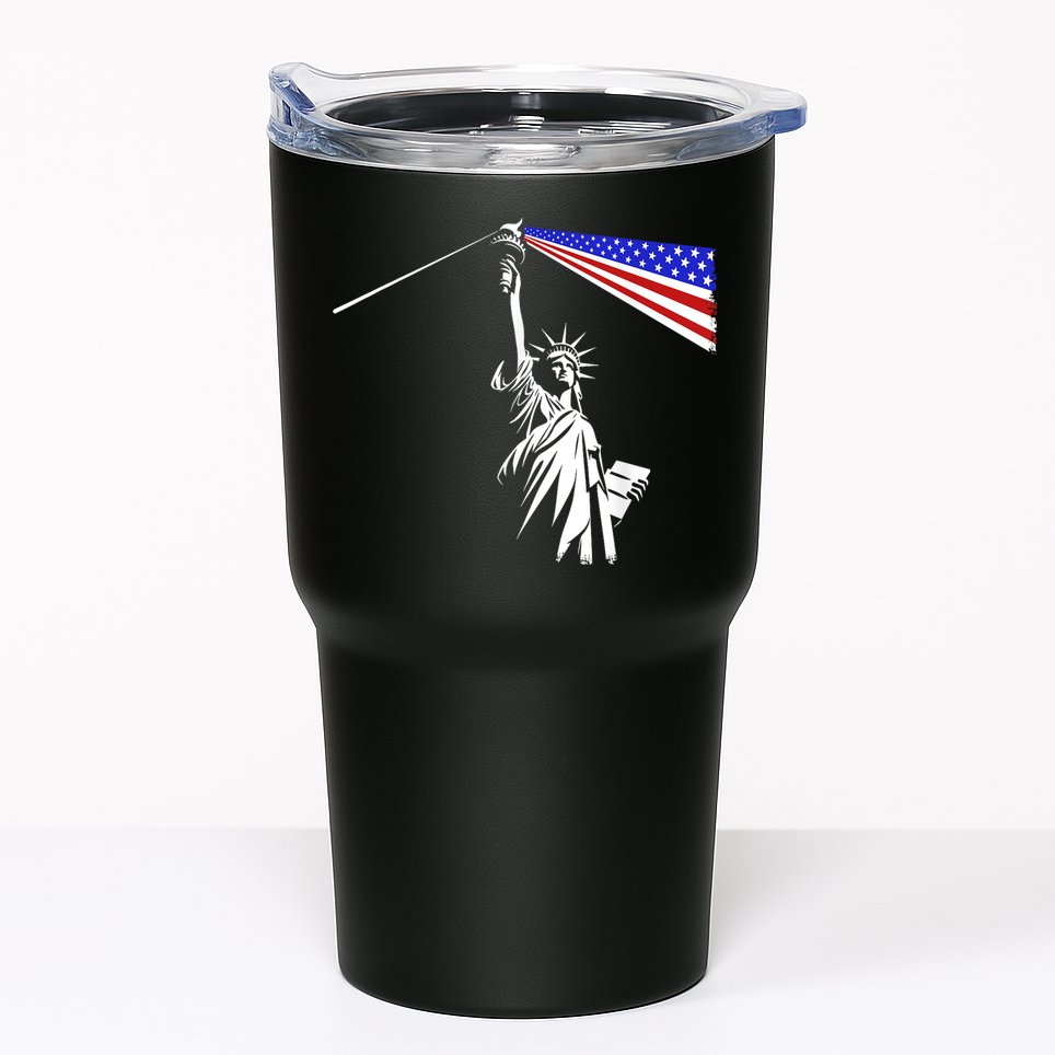 Usa Statue Of Liberty 4th Of July Novelty Funny Patriotic Tumbler