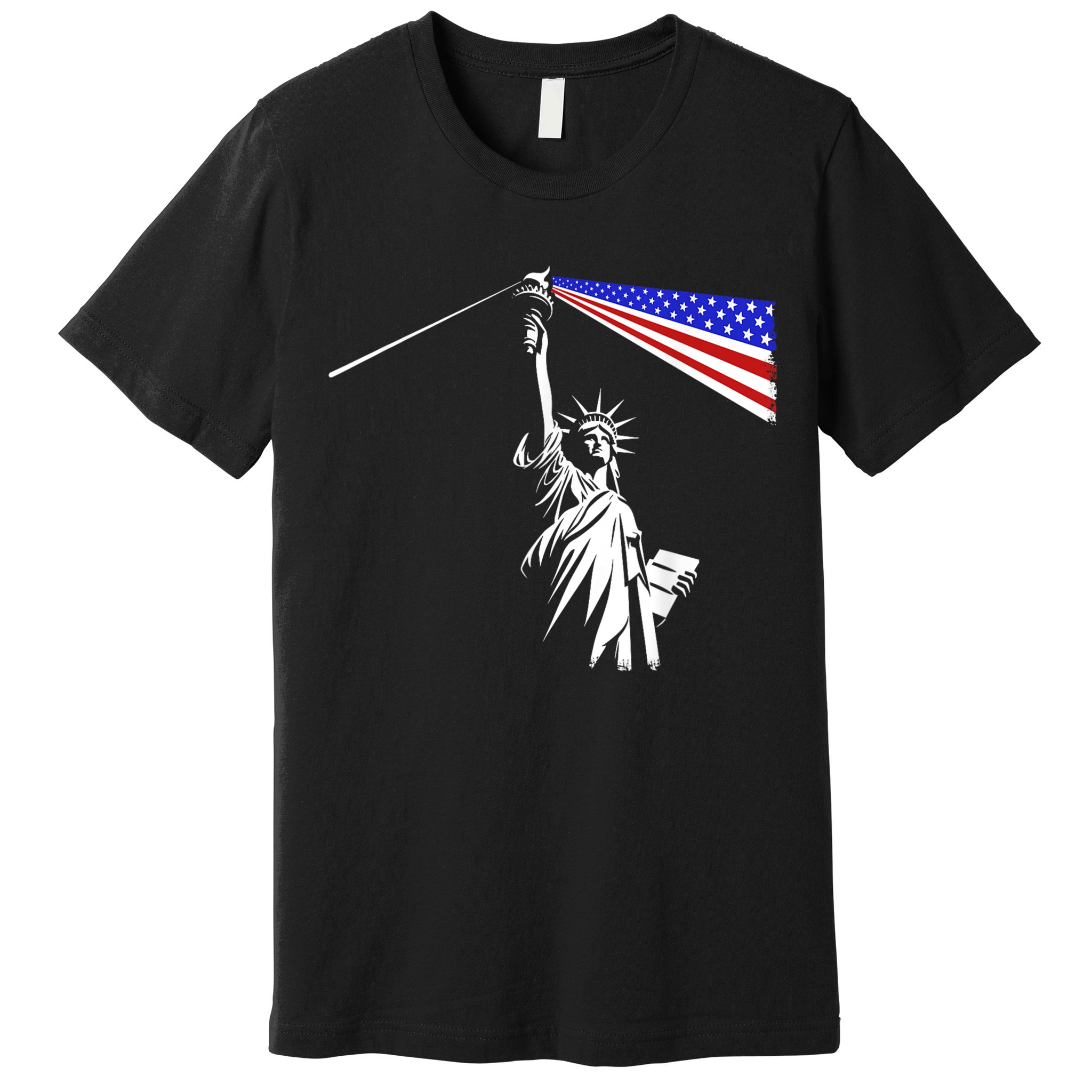 Usa Statue Of Liberty 4th Of July Novelty Funny Patriotic Premium T-Shirt