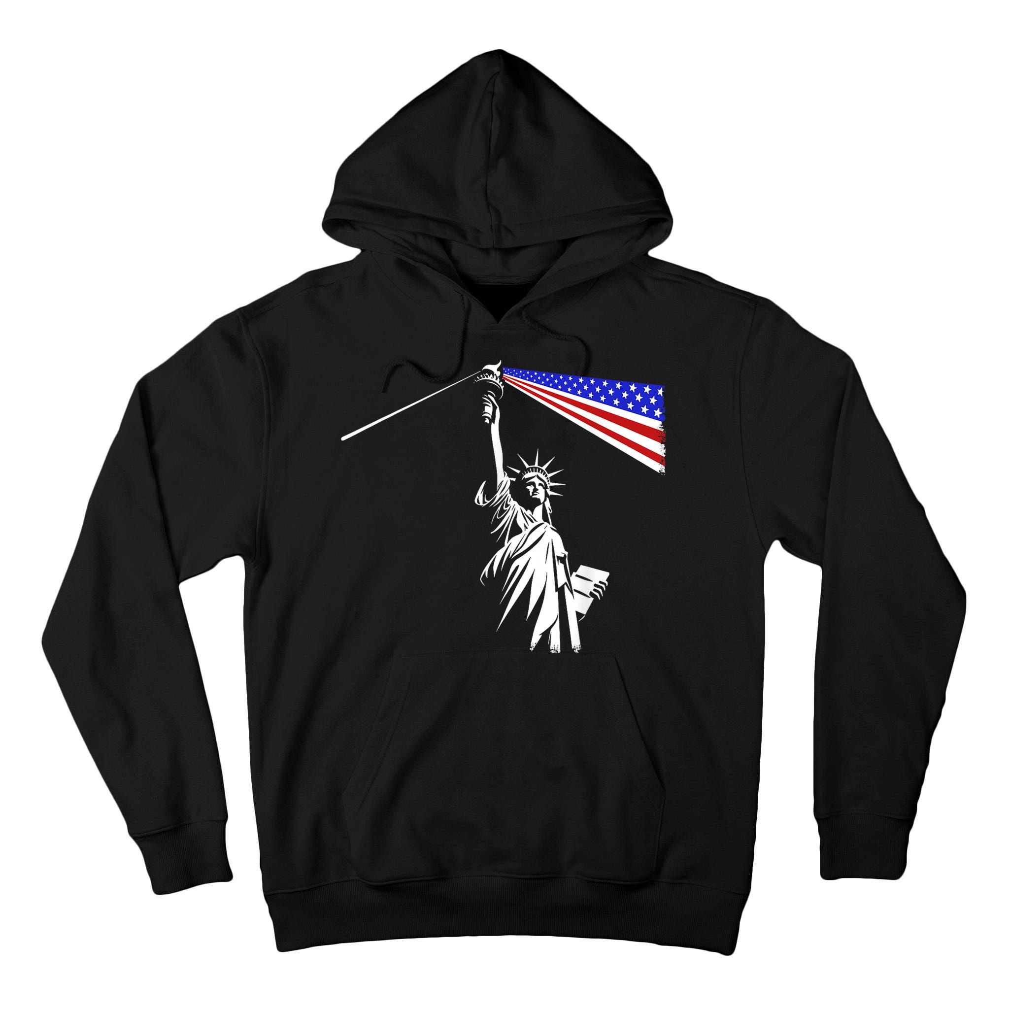 Usa Statue Of Liberty 4th Of July Novelty Funny Patriotic Tall Hoodie