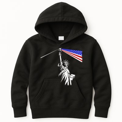 Usa Statue Of Liberty 4th Of July Novelty Funny Patriotic Kids Hoodie