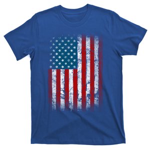 United States Of America Flag Distressed Patriotic Usa Flag Cool Gift T-Shirt