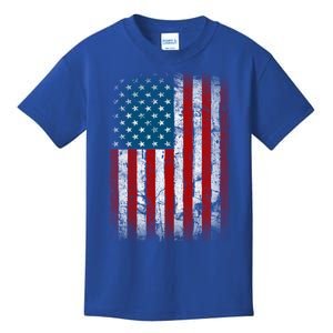 United States Of America Flag Distressed Patriotic Usa Flag Cool Gift Kids T-Shirt