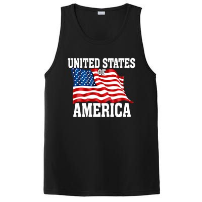 United States Of America Us Flag 4th Of July Gift PosiCharge Competitor Tank