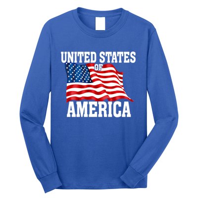 United States Of America Us Flag 4th Of July Gift Long Sleeve Shirt