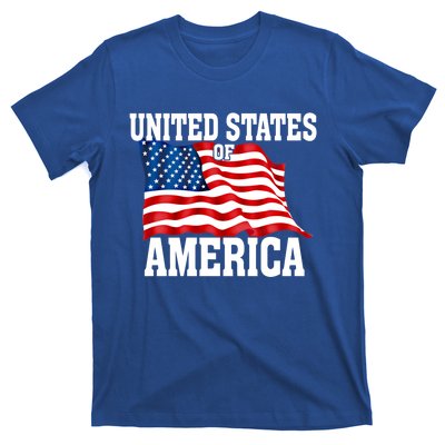 United States Of America Us Flag 4th Of July Gift T-Shirt