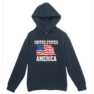 United States Of America Us Flag 4th Of July Gift Urban Pullover Hoodie