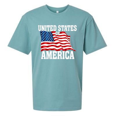 United States Of America Us Flag 4th Of July Gift Sueded Cloud Jersey T-Shirt