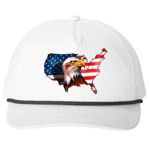 United States Of America Bald Eagle Snapback Five-Panel Rope Hat