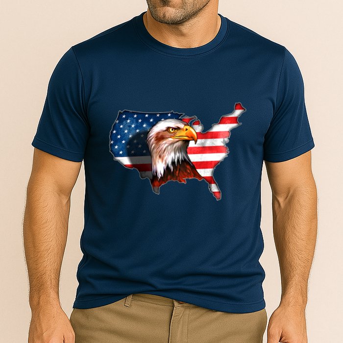 United States Of America Bald Eagle Performance Shirt