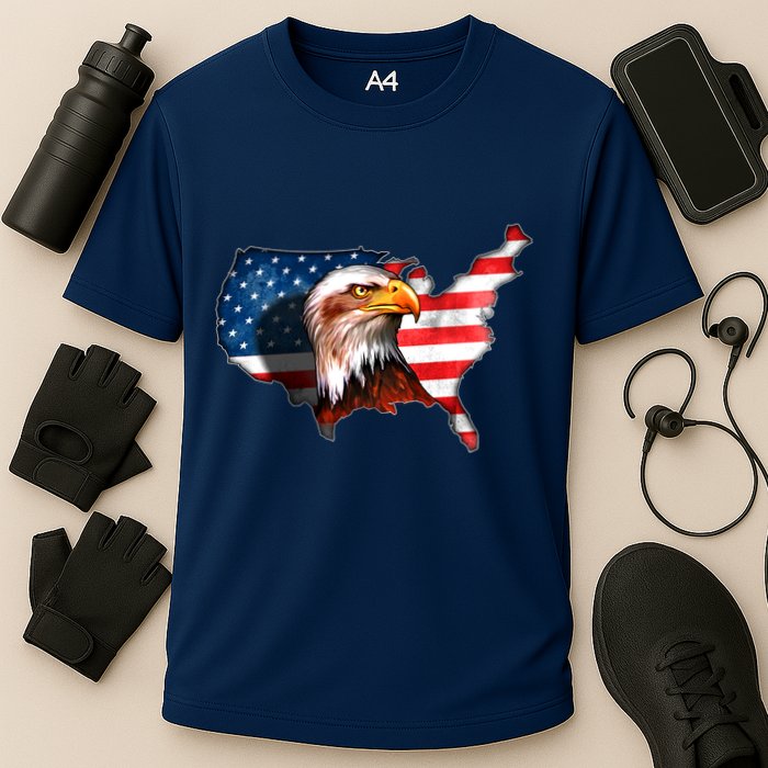United States Of America Bald Eagle Performance Shirt
