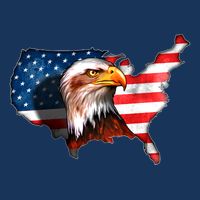 United States Of America Bald Eagle Performance Shirt