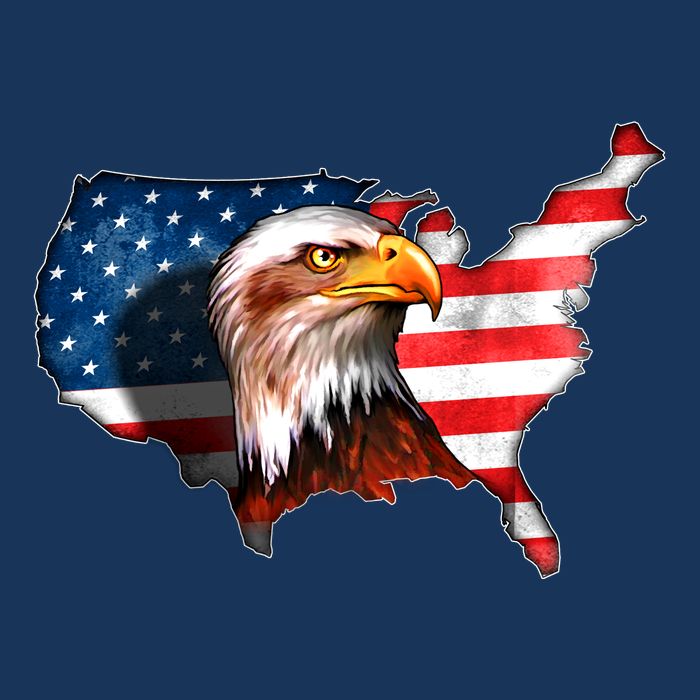 United States Of America Bald Eagle Performance Shirt