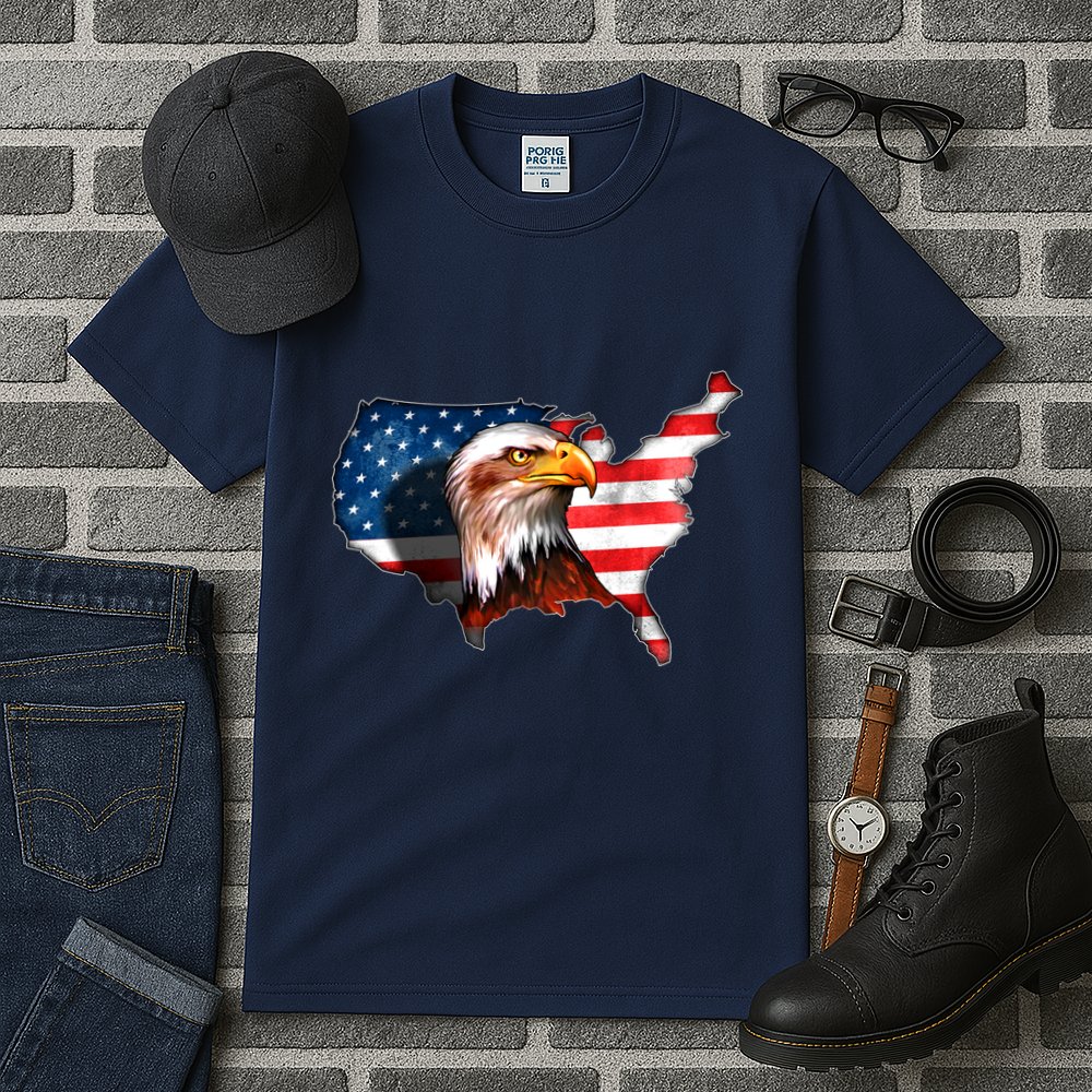 United States Of America Bald Eagle Tall T-Shirt