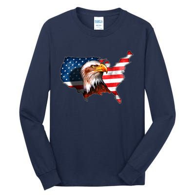 United States Of America Bald Eagle Tall Long Sleeve T-Shirt