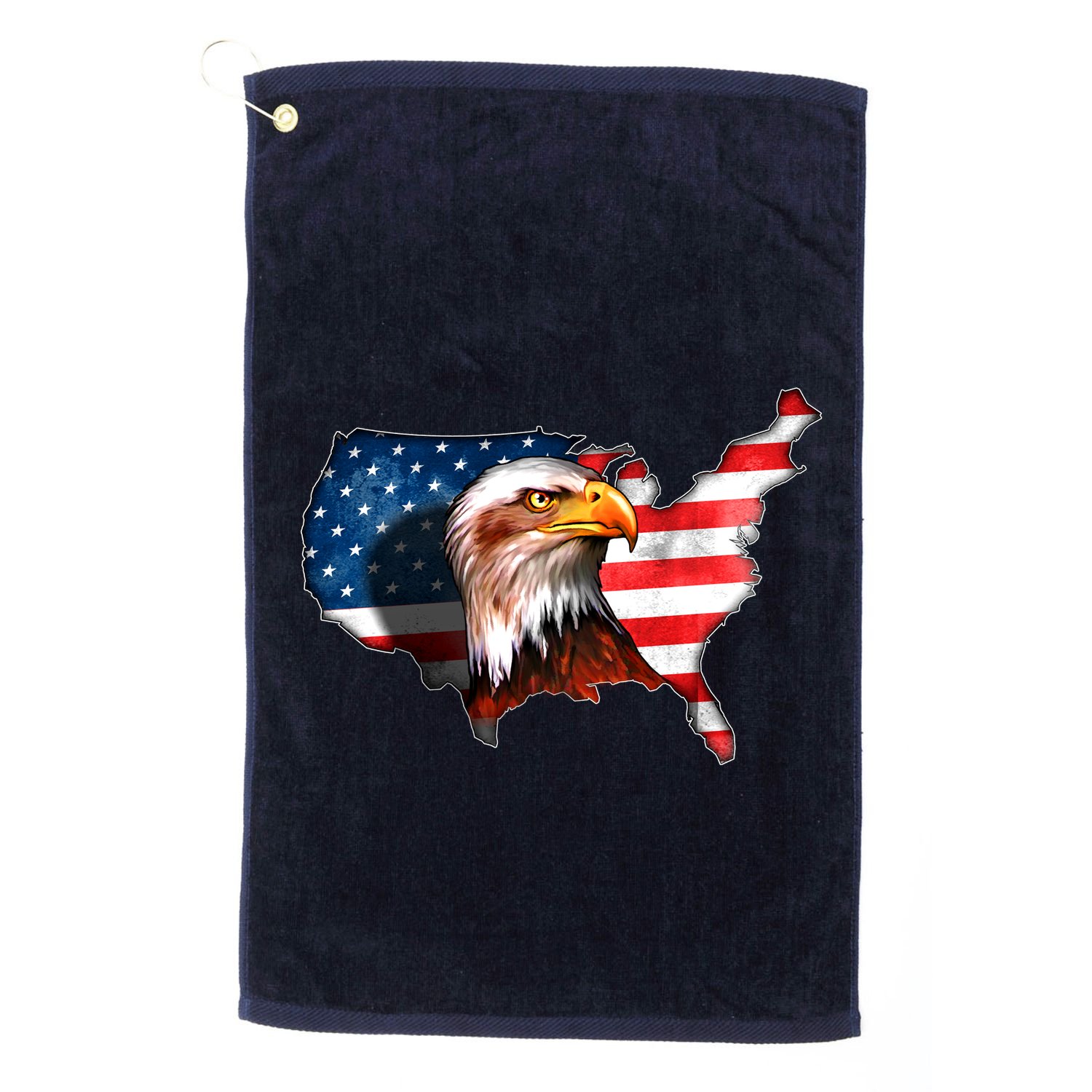 United States Of America Bald Eagle Golf Towel