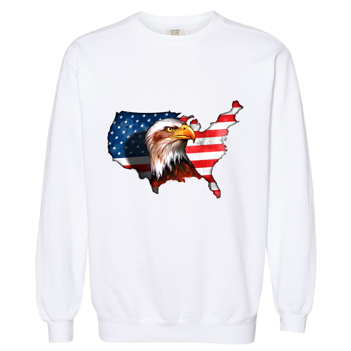 United States Of America Bald Eagle Garment-Dyed Sweatshirt