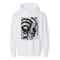 Uzumaki Spiral Obsession Swirl Garment-Dyed Fleece Hoodie