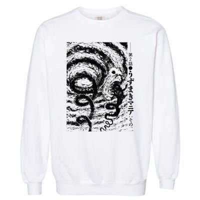 Uzumaki Spiral Obsession Swirl Garment-Dyed Sweatshirt