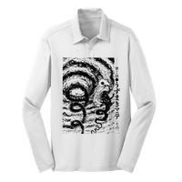 Uzumaki Spiral Obsession Swirl Silk Touch Performance Long Sleeve Polo