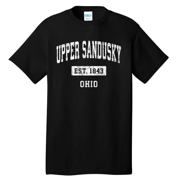 Upper Sandusky Ohio Oh Vintage Sports Established Tall T-Shirt