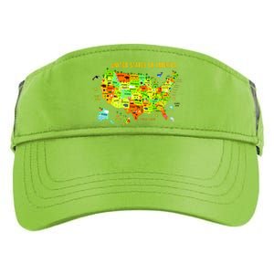 United States Of America Colorful Illustration Adult Drive Performance Visor