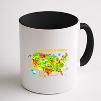 United States Of America Colorful Illustration Mug