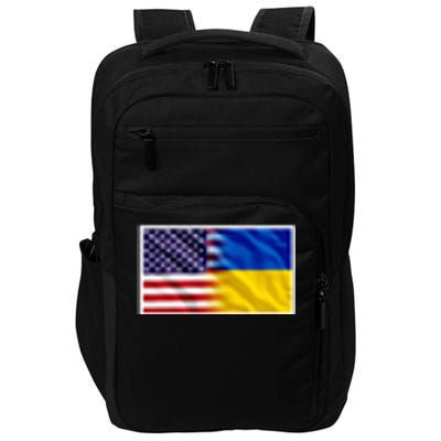 United States Of America I Stand With Ukraine Flag Support Impact Tech Backpack