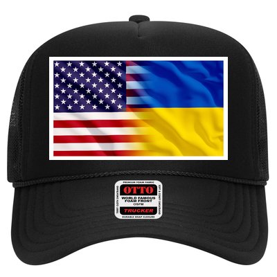United States Of America I Stand With Ukraine Flag Support Trucker Hat