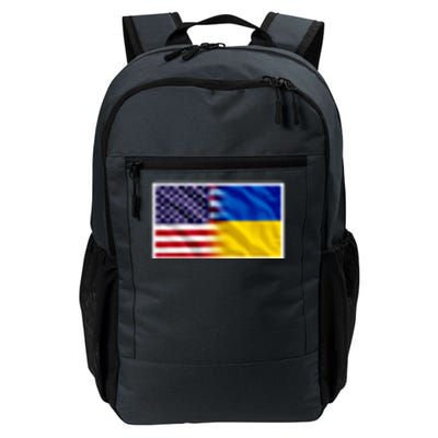 United States Of America I Stand With Ukraine Flag Support Daily Commute Backpack