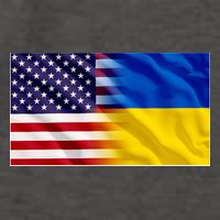 United States Of America I Stand With Ukraine Flag Support Vector Backpack