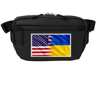 United States Of America I Stand With Ukraine Flag Support Crossbody Pack