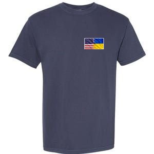 United States Of America I Stand With Ukraine Flag Support Garment-Dyed Heavyweight T-Shirt