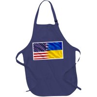 United States Of America I Stand With Ukraine Flag Support Apron