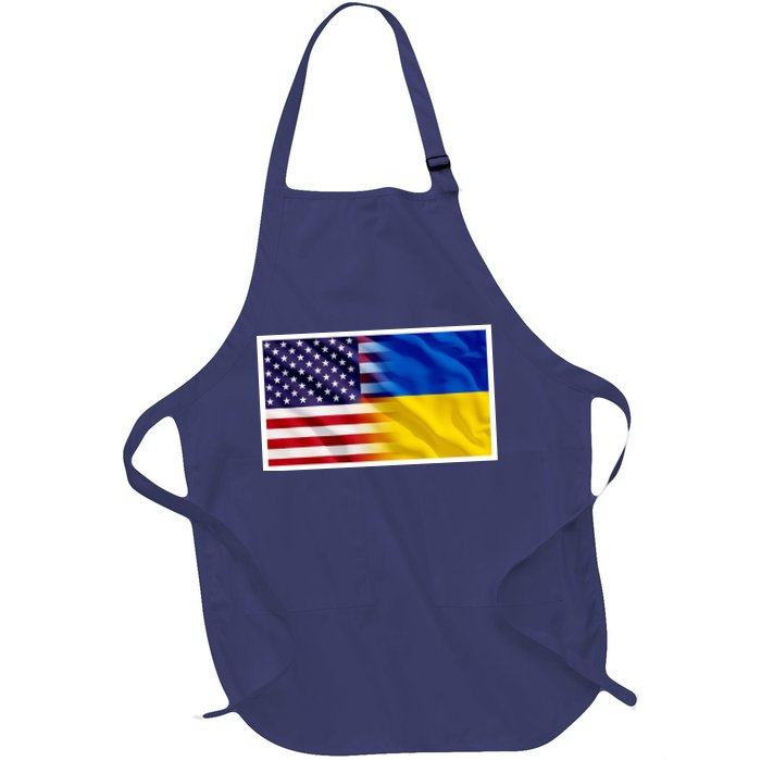 United States Of America I Stand With Ukraine Flag Support Apron