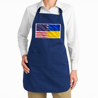 United States Of America I Stand With Ukraine Flag Support Apron