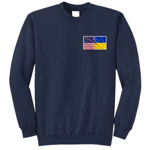 United States Of America I Stand With Ukraine Flag Support Sweatshirt