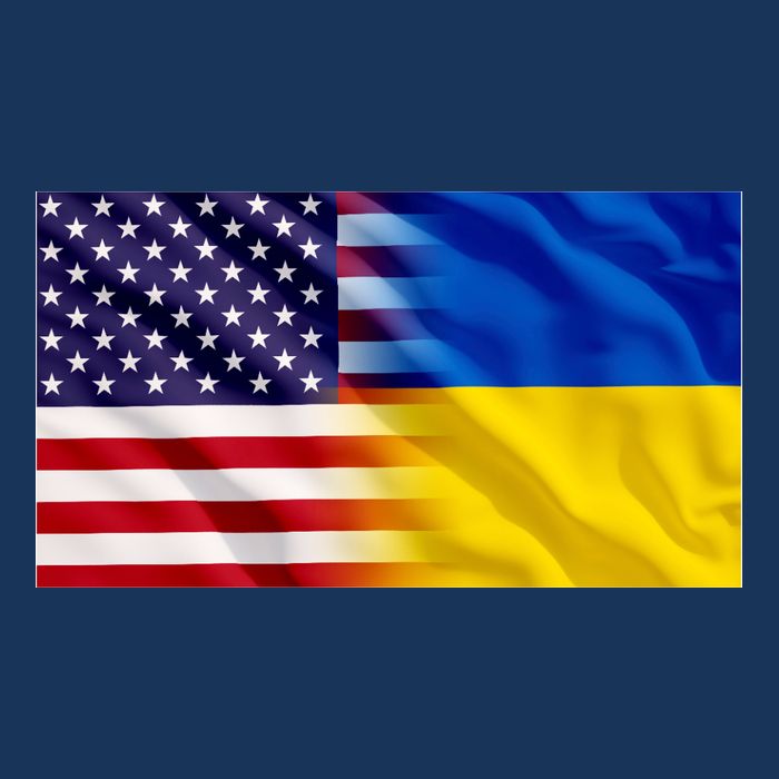 United States Of America I Stand With Ukraine Flag Support T-Shirt