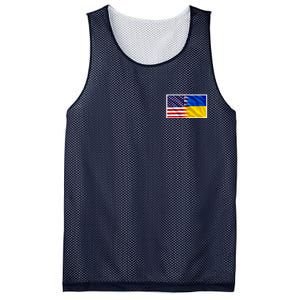 United States Of America I Stand With Ukraine Flag Support Mesh Reversible Basketball Jersey Tank