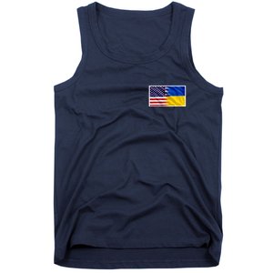 United States Of America I Stand With Ukraine Flag Support Tank Top