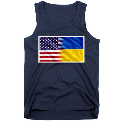 United States Of America I Stand With Ukraine Flag Support Tank Top