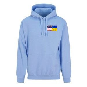 United States Of America I Stand With Ukraine Flag Support Unisex Surf Hoodie