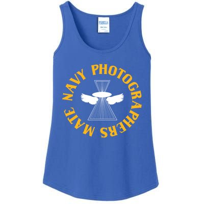 United States Of America Navy Photographer's Mate Insignia Gift Ladies Essential Tank