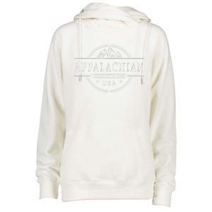 United States Oldest Mountain Range Appalachian Mountains Womens Funnel Neck Pullover Hood