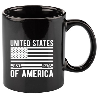 United States Of America Est !776 Memorial Day Gift 11oz C Handle Ceramic Mug