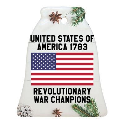 Unites States Of America 1783 – Revolutionary War Champions Ceramic Bell Ornament