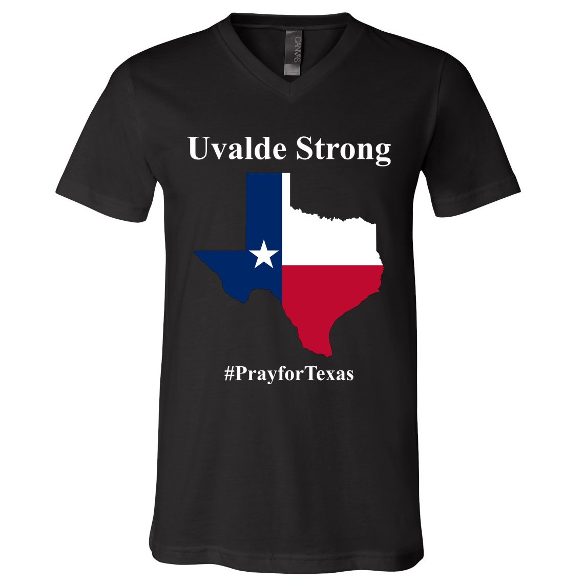 Uvalde Strong Pray For Texas V-Neck T-Shirt