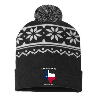 Uvalde Strong Pray For Texas USA-Made Snowflake Beanie