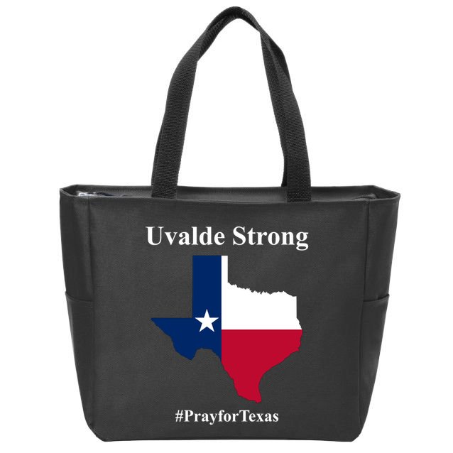 Uvalde Strong Pray For Texas Zip Tote Bag