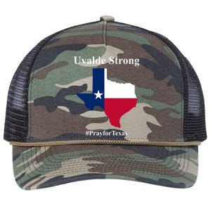 Uvalde Strong Pray For Texas Retro Rope Trucker Hat Cap