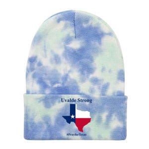 Uvalde Strong Pray For Texas Tie Dye 12in Knit Beanie